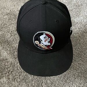 New Era Florida State Seminoles Black 9FIFTY Snapback Hat 7 5/8